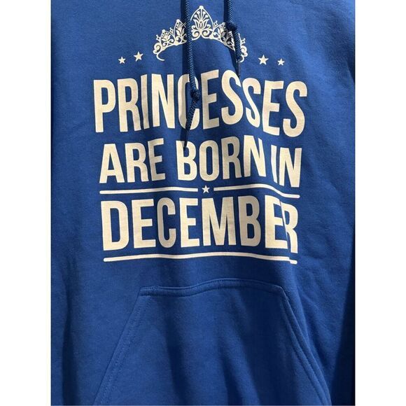 Princesses are Born in December Hoodie size Small - Picture 2 of 2